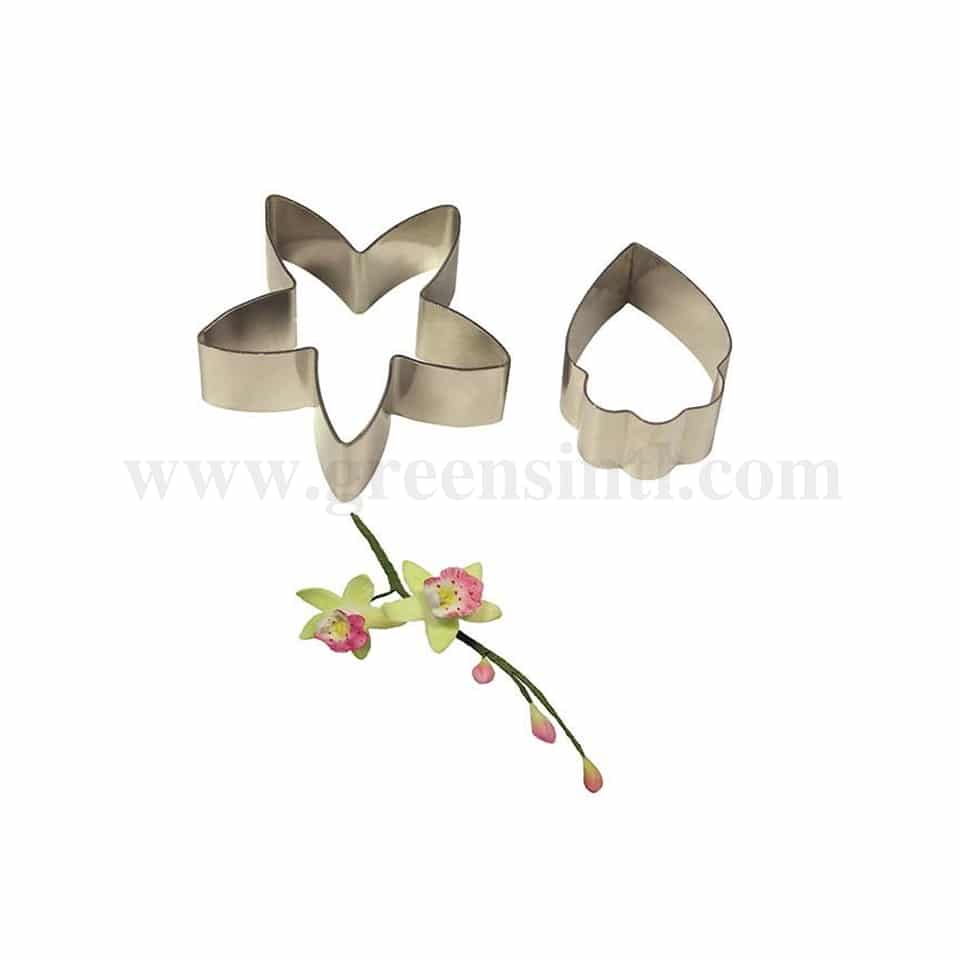 PME Stainless Steel Cutters - Cymbidium Orchid Small Set of 2