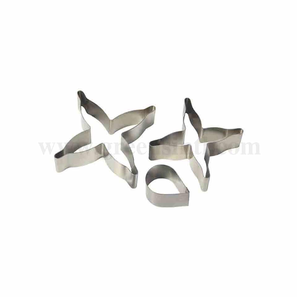 PME Stainless Steel Cutters - Fuchsia Flower Petal Set of 3