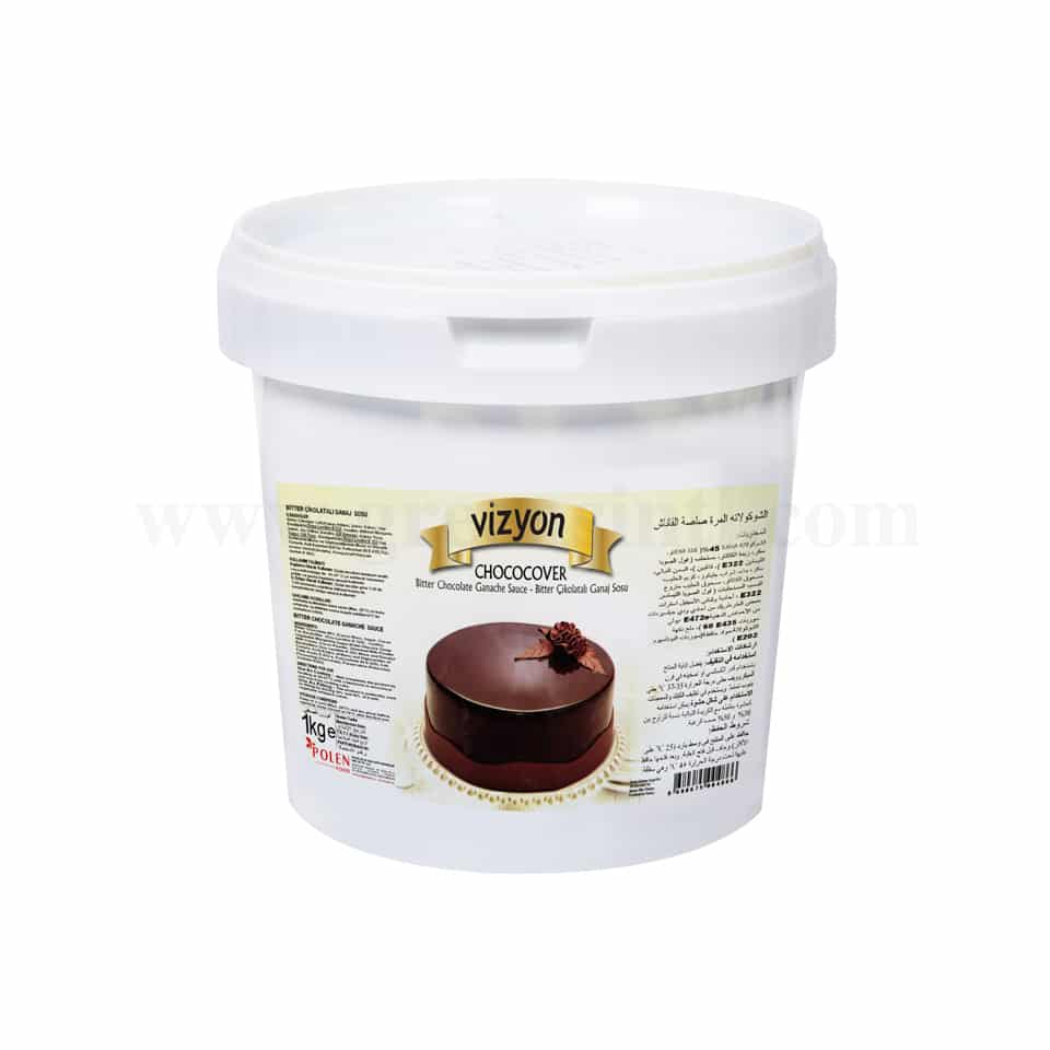 VIZYON Chococover Dark (Bitter) Chocolate Ganache Sauce 1 Kg