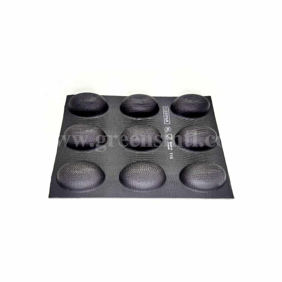 SASA DEMARLE Flexipan Half Oval, 60x25mm, 9 Indents