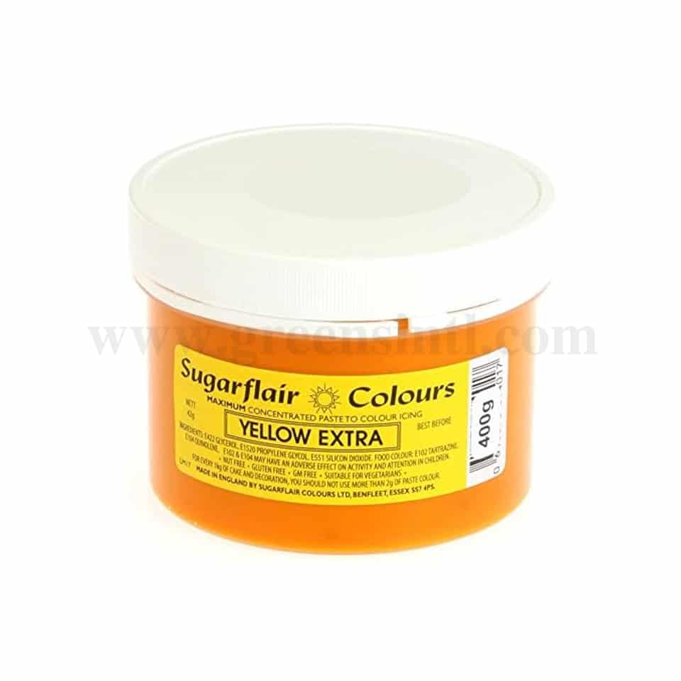 SUGARFLAIR Maximum Concentrated Paste Colour Yellow Extra 400g