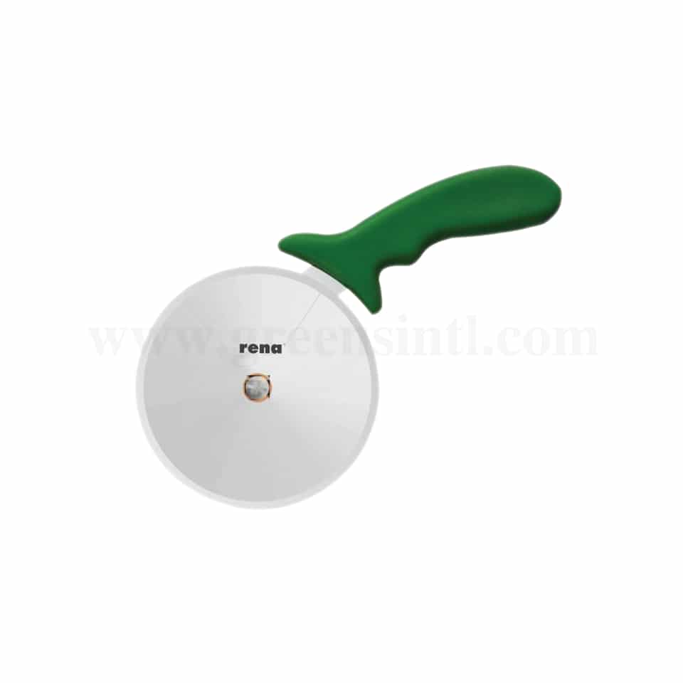 RENA Pizza Cutter Green Handle 100mm