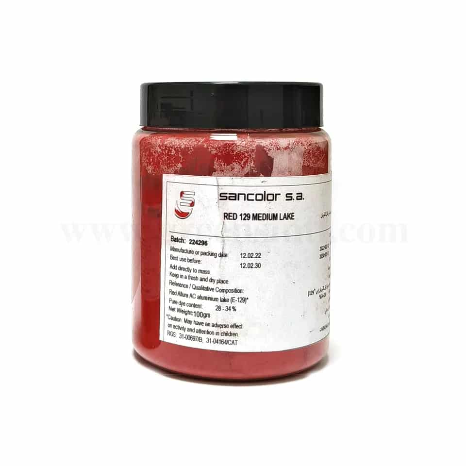 SANCOLOR Chocolate Colour Powder Red Medium Lake 100g