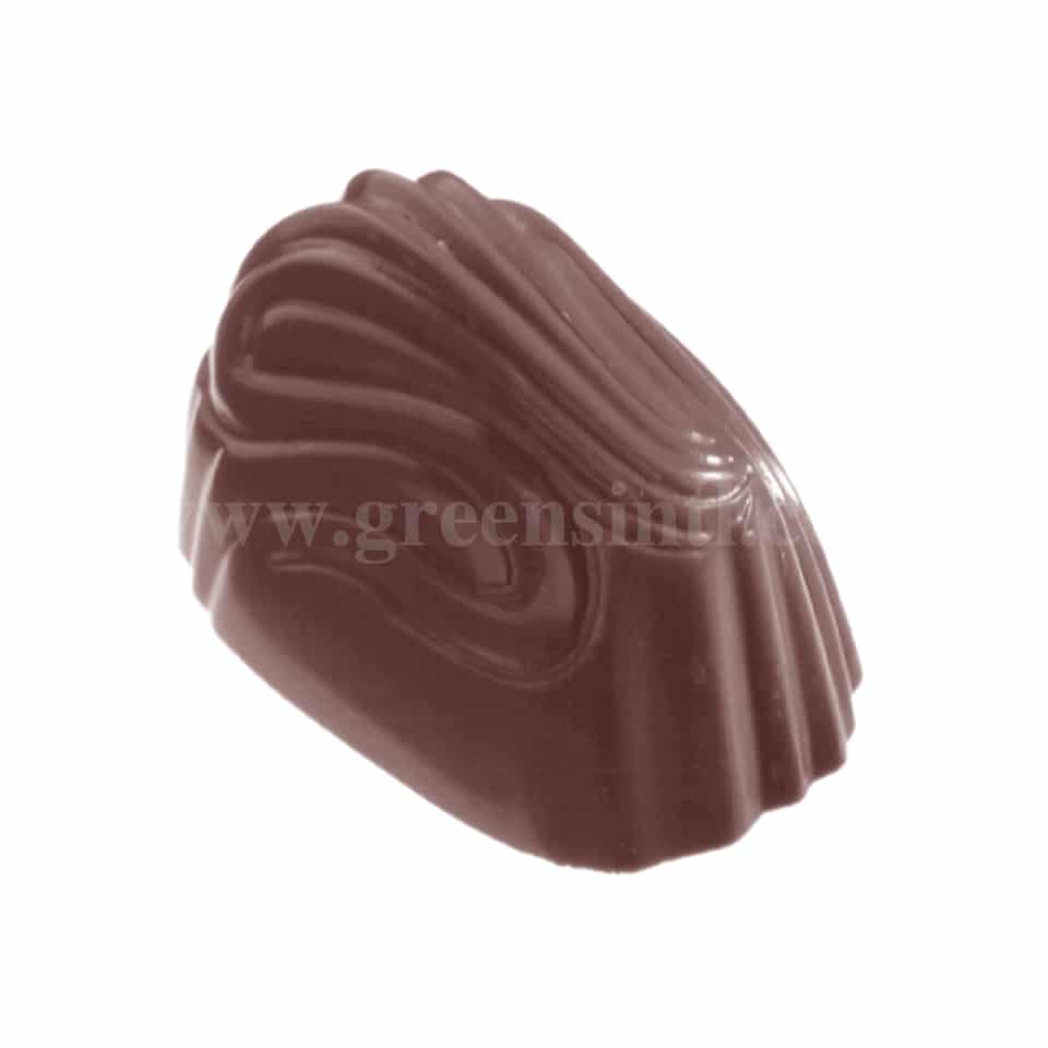 CHOCOLATE WORLD Polycarbonate Chocolate Mould Spritz 39 x 24 x h 20 mm