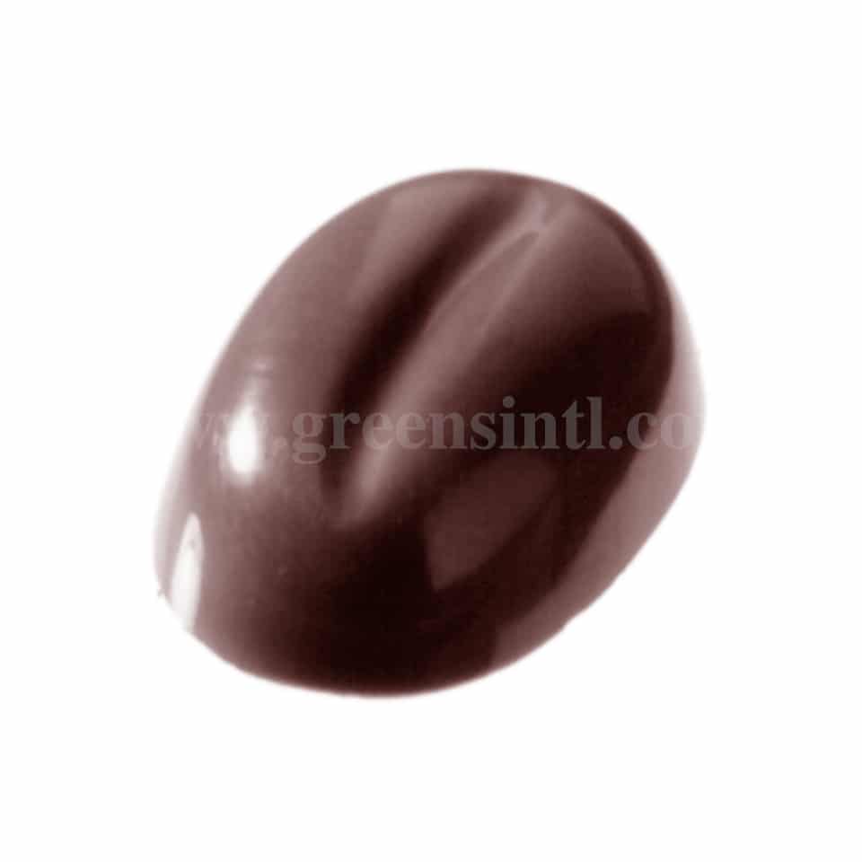CHOCOLATE WORLD Polycarbonate Chocolate Mould Coffee Bean 19 x 13 x h 7 mm