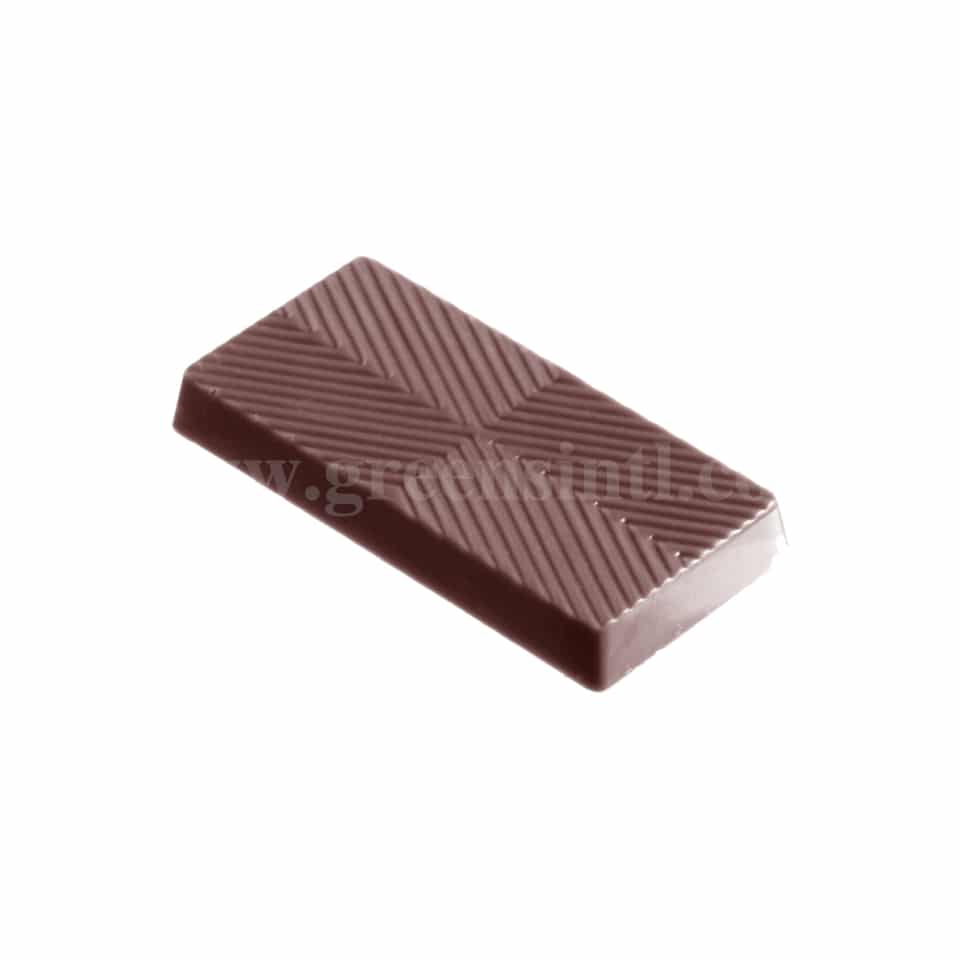 CHOCOLATE WORLD Polycarbonate Chocolate Mould Square Block 49 x 24 x h 5 mm