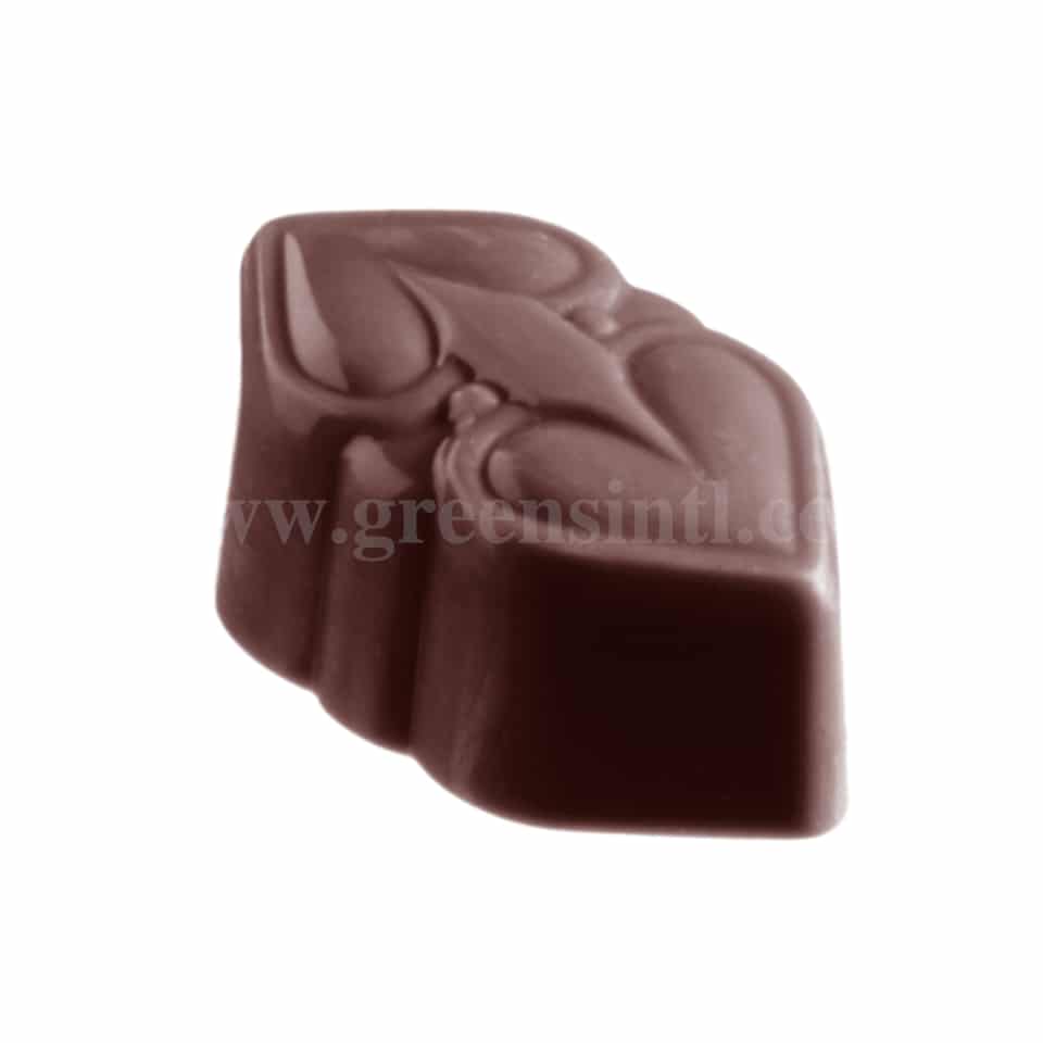 CHOCOLATE WORLD Polycarbonate Chocolate Mould Fantasy Double heart 40 x 23 x h 17 mm