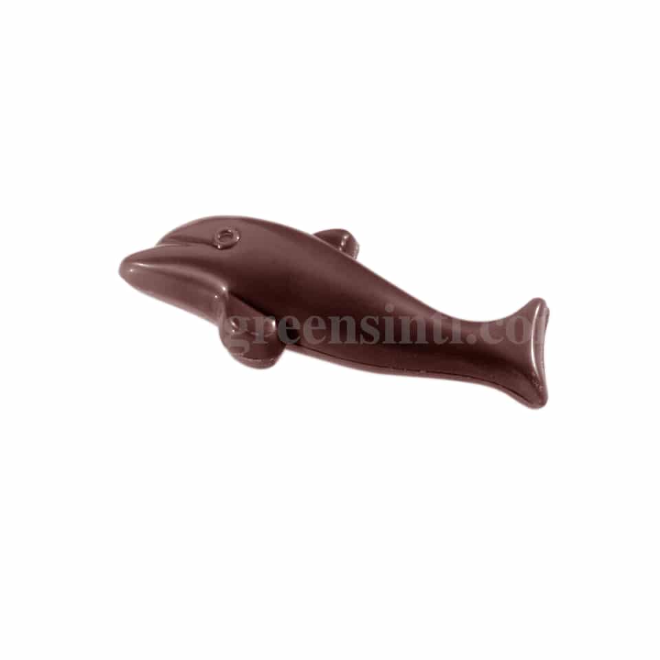 CHOCOLATE WORLD Polycarbonate Chocolate Mould Dolphin 73 x 26 x h 8 mm