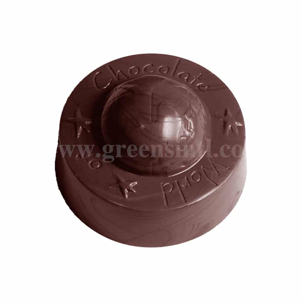 CHOCOLATE WORLD Polycarbonate Chocolate Mould World Of Chocolate 34 x 34 x h 20 mm