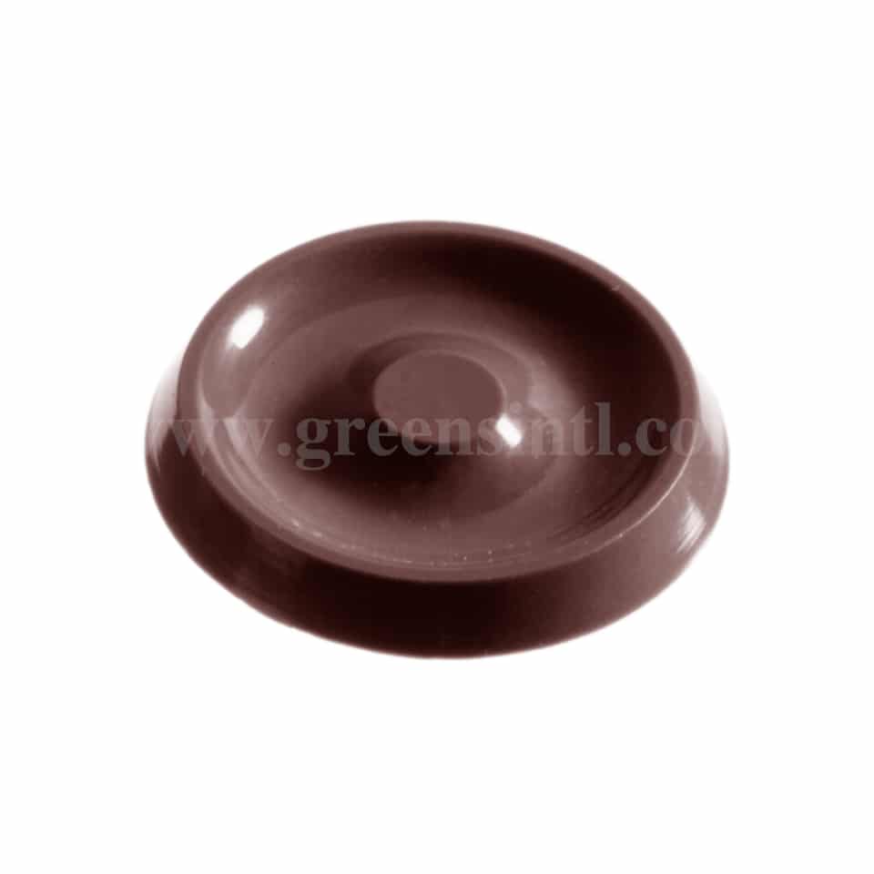 CHOCOLATE WORLD Polycarbonate Chocolate Mould Roundel 36 x 36 x h 4 mm