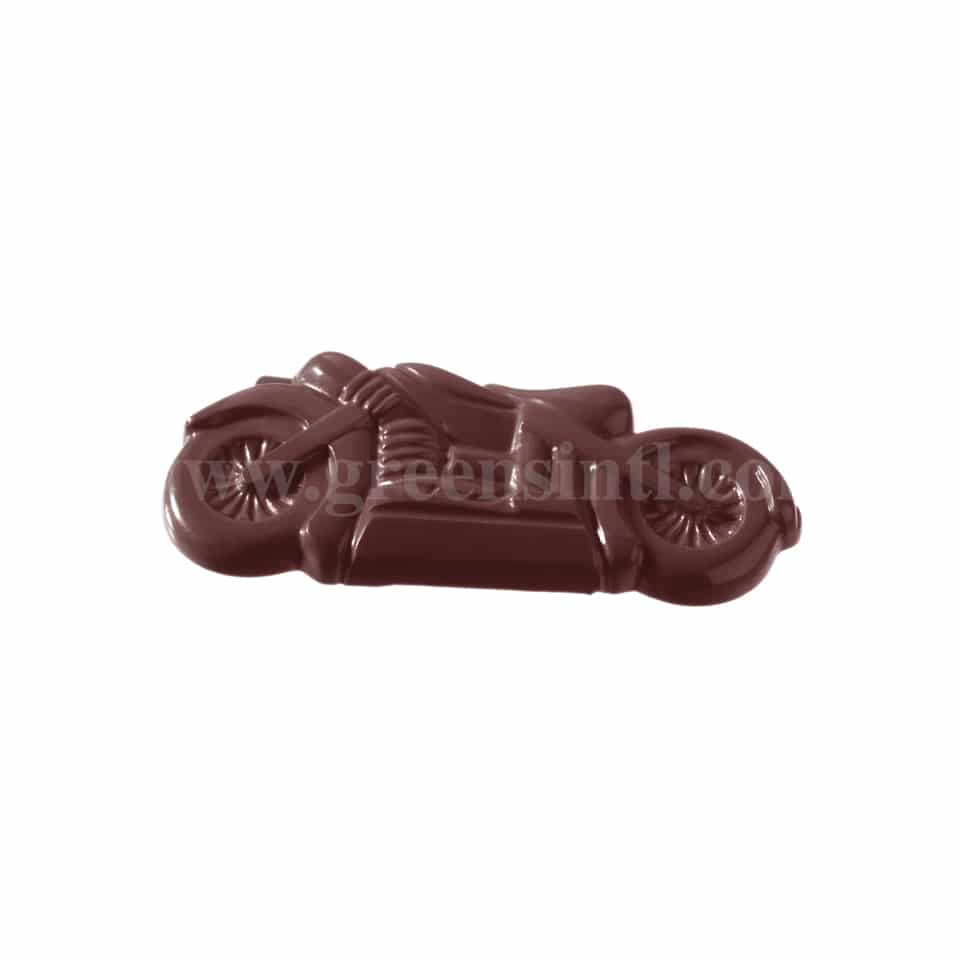 CHOCOLATE WORLD Polycarbonate Chocolate Mould Motorbike 117 x 48 x h 12 mm
