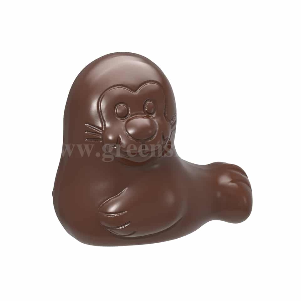 CHOCOLATE WORLD Polycarbonate Chocolate Mould Seal 35 x 33 x h 12.5 mm