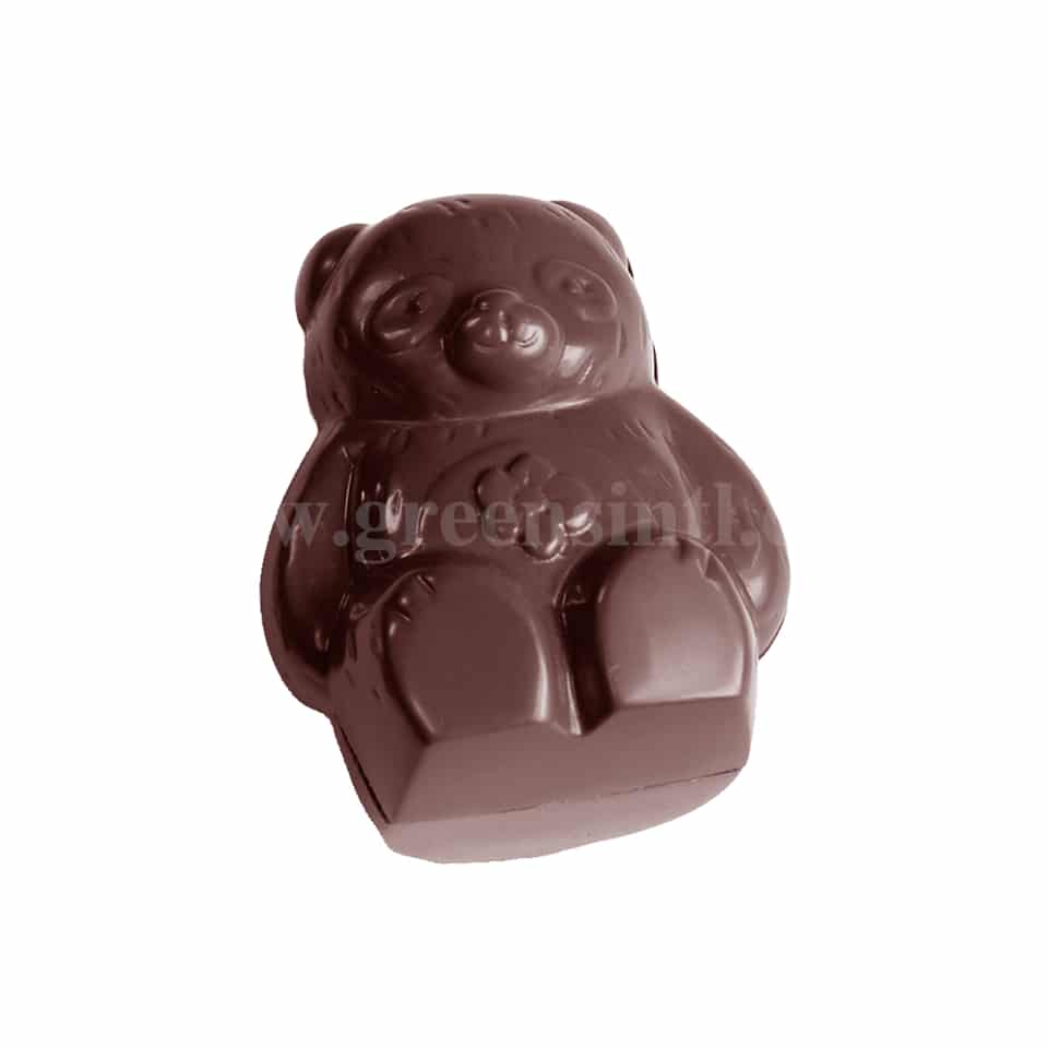 CHOCOLATE WORLD Polycarbonate Chocolate Mould Bear Double 45 x 36 x h 16 mm