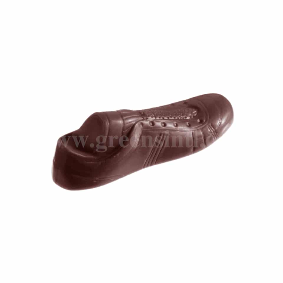 CHOCOLATE WORLD Polycarbonate Chocolate Mould Football Shoe 64 x 20 x h 20 mm