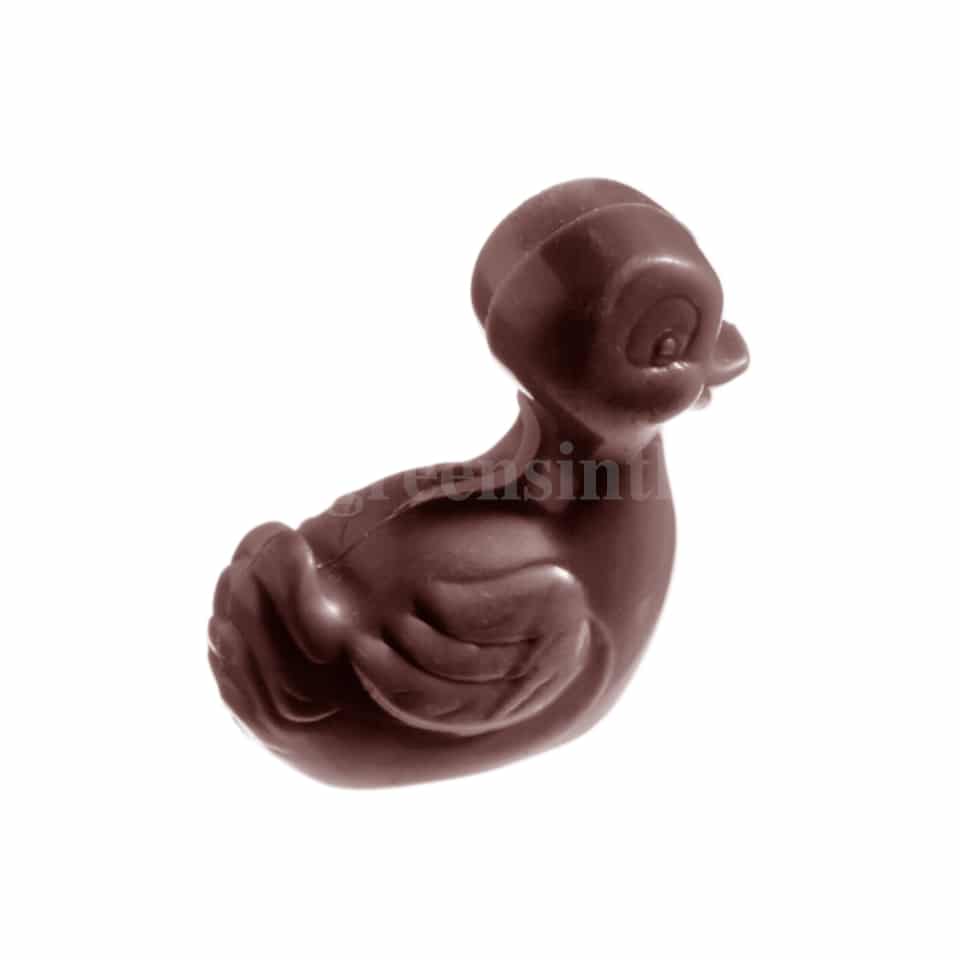 CHOCOLATE WORLD Polycarbonate Chocolate Mould Small Duck 35 x 40 x h 10 mm