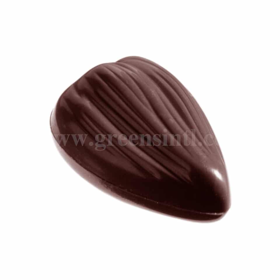 CHOCOLATE WORLD Polycarbonate Chocolate Mould Almond Kernel 41 x 30 x h 11 mm