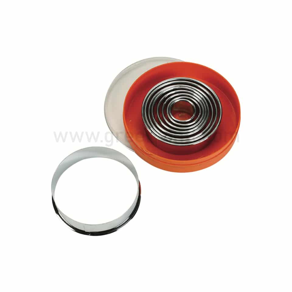 SCHNEIDER Round Pastry Cutter Plain Set of 9