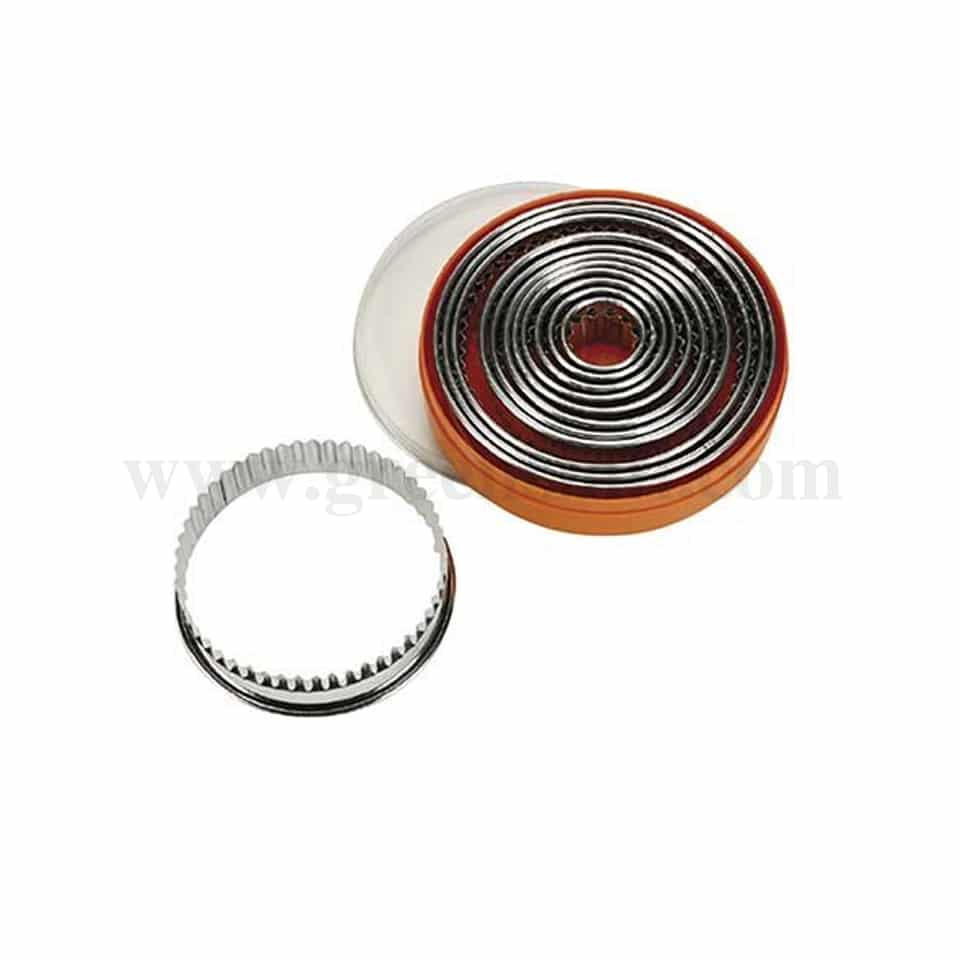 SCHNEIDER Round Pastry Cutter Serrated Set of 9