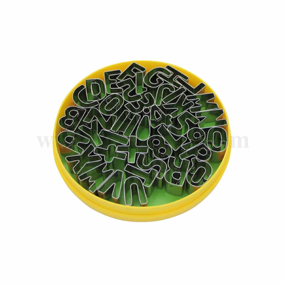 SCHNEIDER Decorating Cookie Cutters - Alphabets & Numbers Set of 40