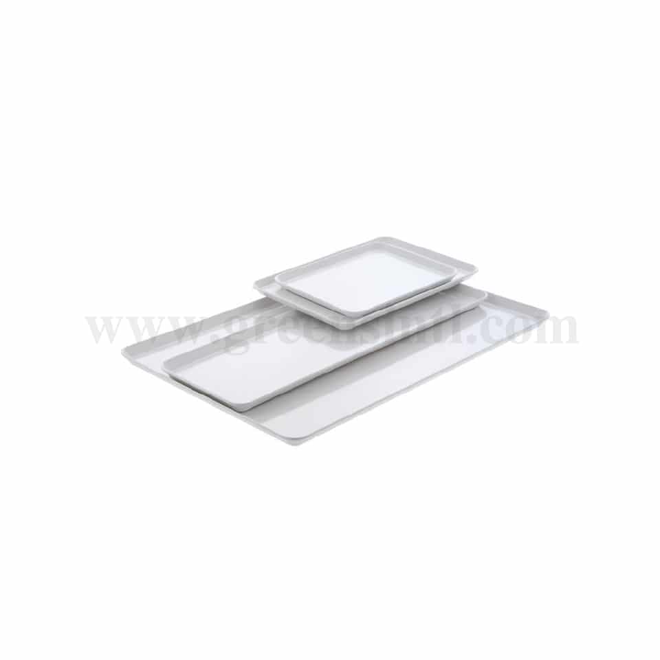 SCHNEIDER Melamine Rectangular White Tray 190 x 150 x h 17 mm