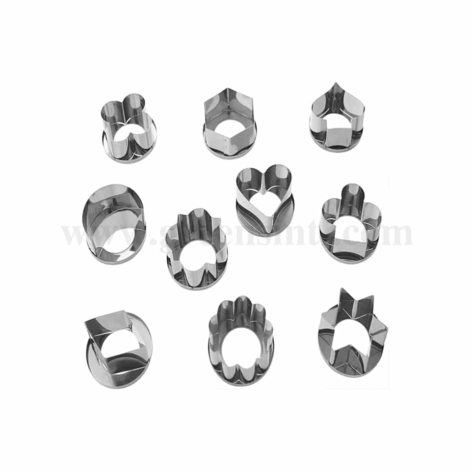 SCHNEIDER Cookie Cutter Christmas plain Set of 10- D 50 mm