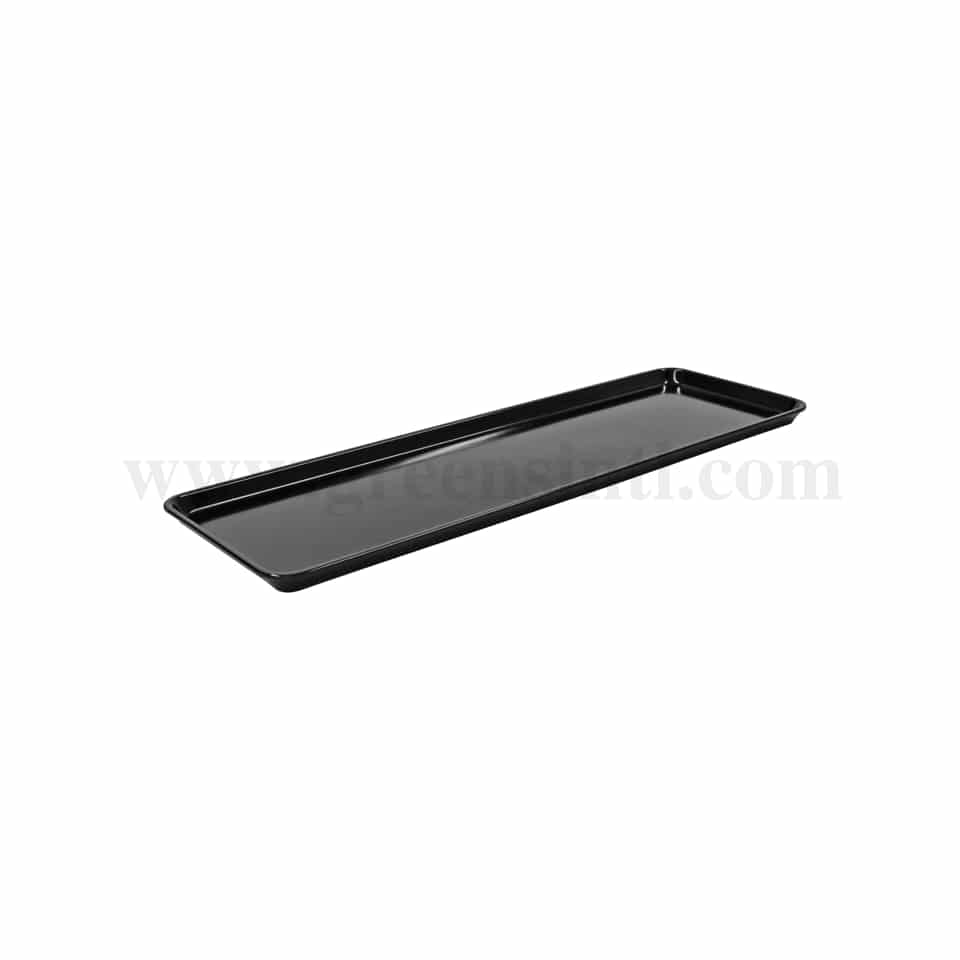 SCHNEIDER Melamine Rectanglular Black Tray 580 x 195 x h 20 mm
