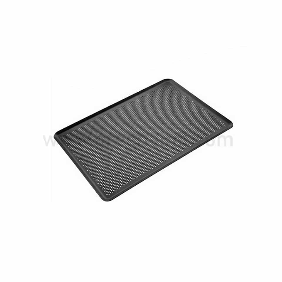 SCHNEIDER Baking Tray Aluminium Perforated Teflon Coated 600 x 400 x h 20 mm Thickness 1.90mm-90◦