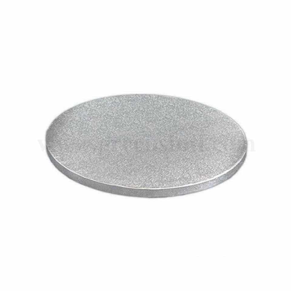 GREENS Cake Drum Silver Round D 14 Inch H 10 mm