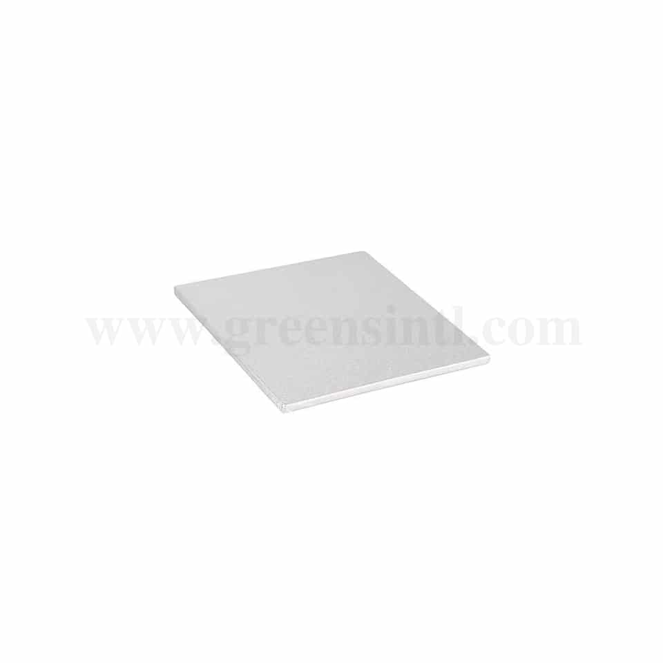 GREENS Cake Drum Square Silver L 8 Inch H 12 mm