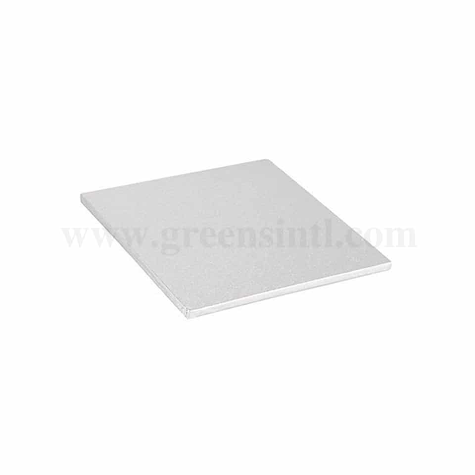 GREENS Cake Drum Square Silver L 15 Inch H 12 mm