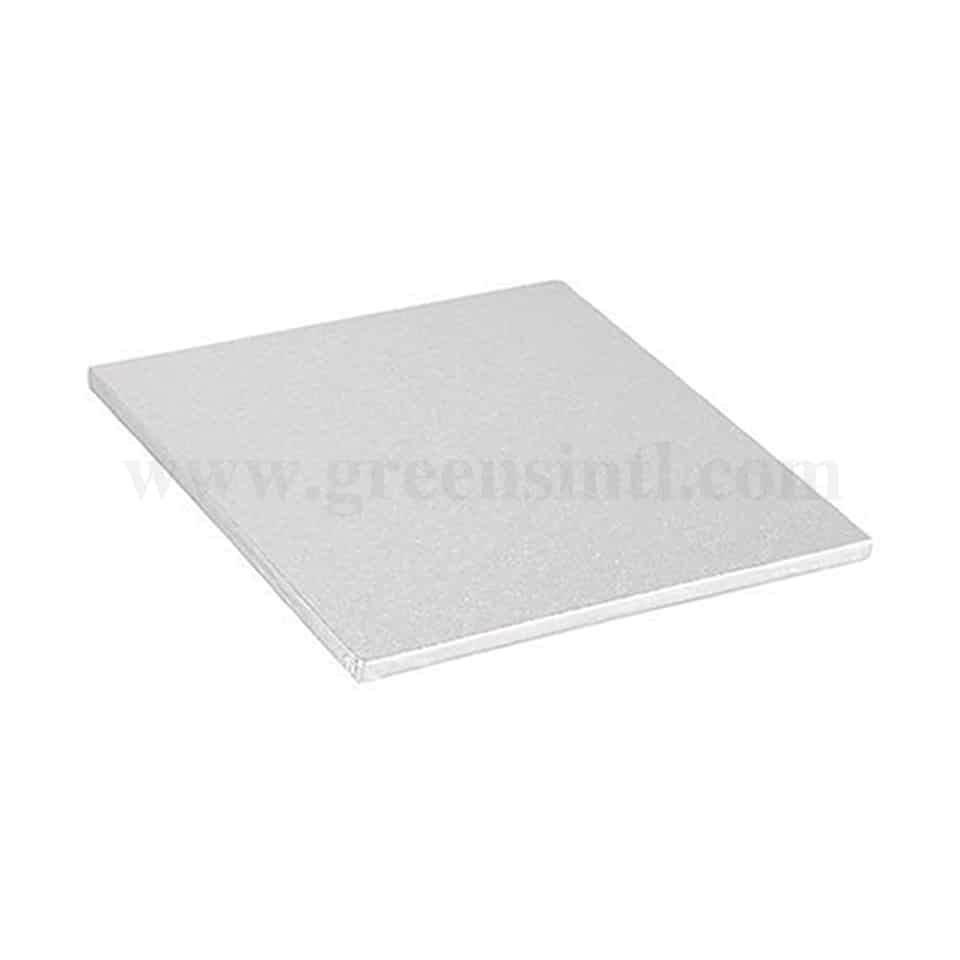 GREENS Cake Drum Rectangle Silver L 16 Inch x W 12 Inch