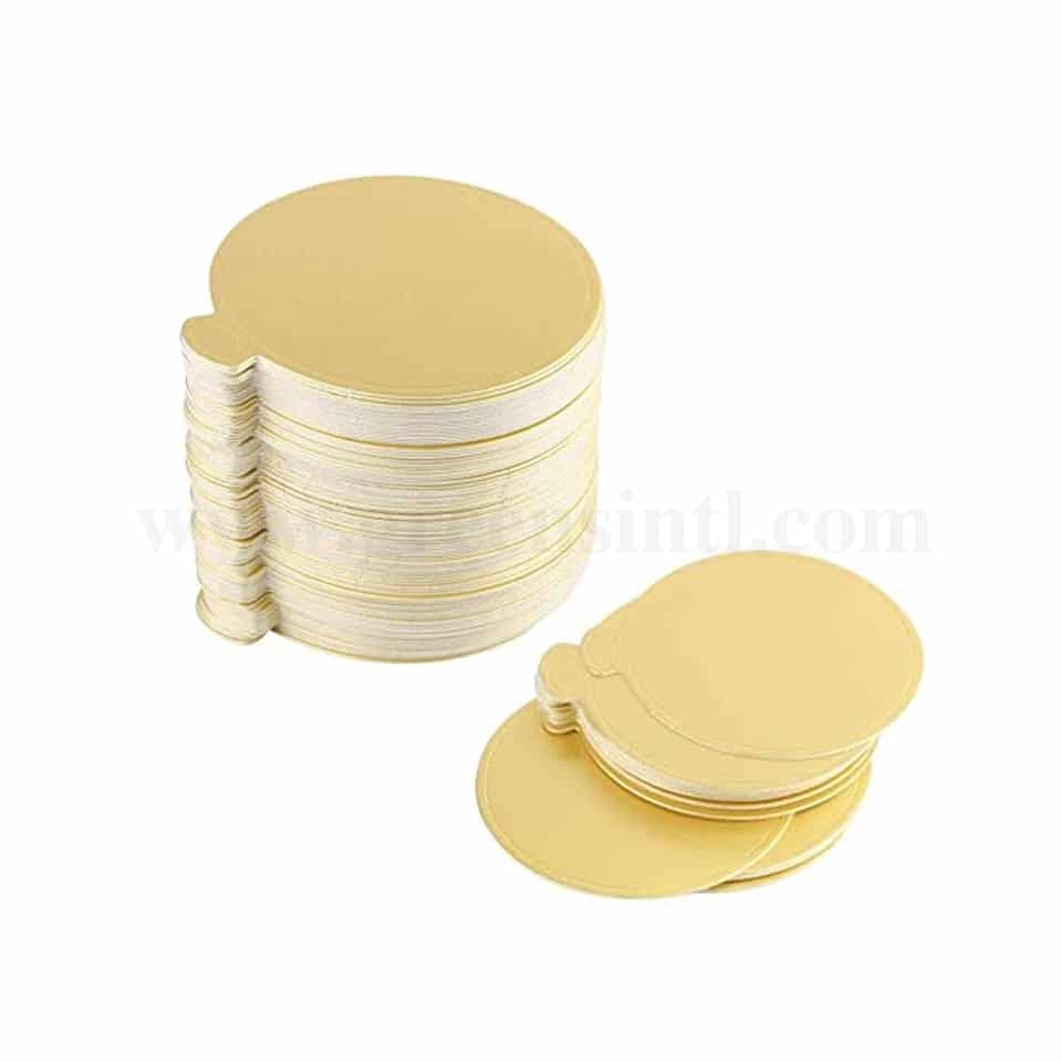 GREENS Mini Cake Board Round Gold D 8 cm - 200pcs