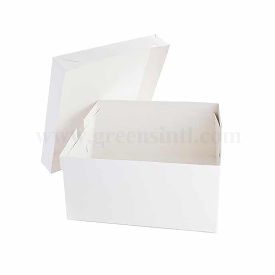 GREENS Cake Box White L 18 Inch x W 18 Inch x H 20 Inch with Top Cover