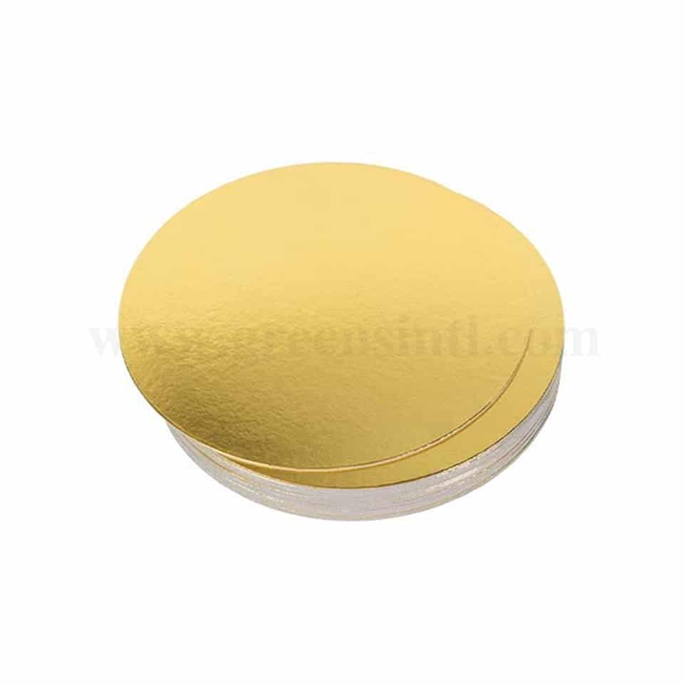 GREENS Cake Board Round Gold D 7 Inch H 2 mm