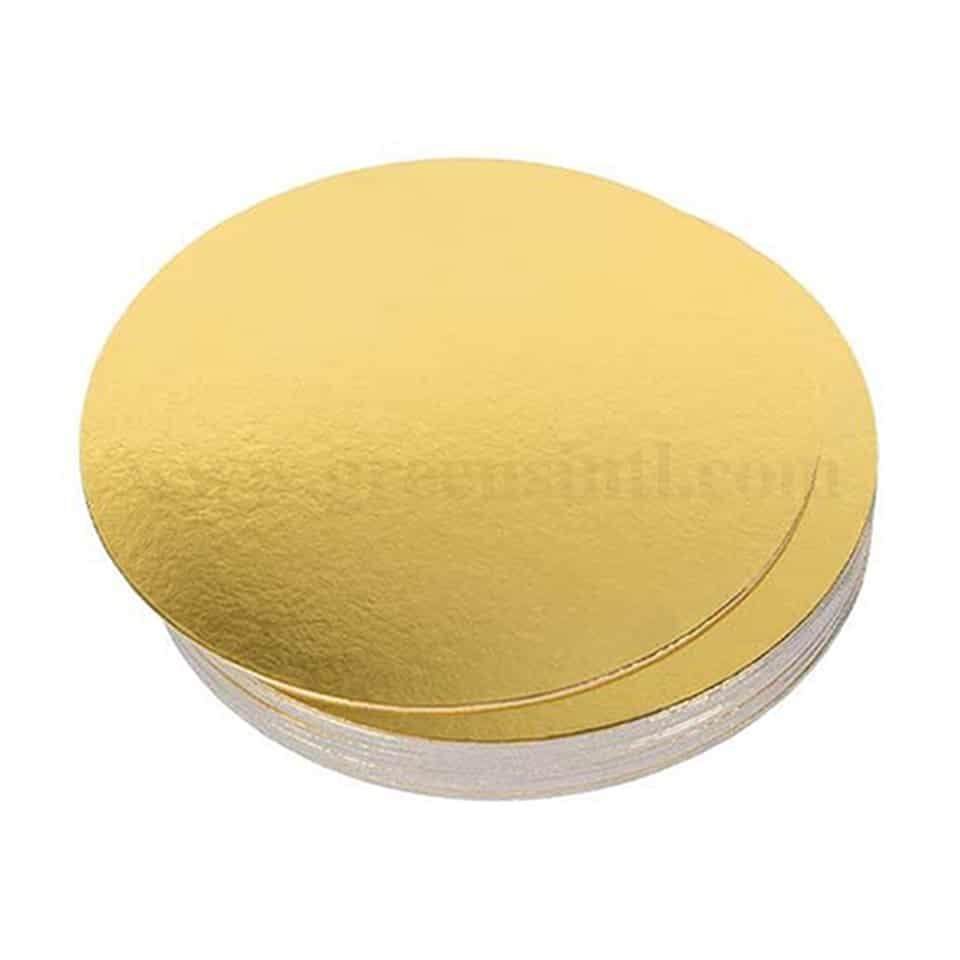 GREENS Cake Board Round Gold D 14 Inch H 3 mm