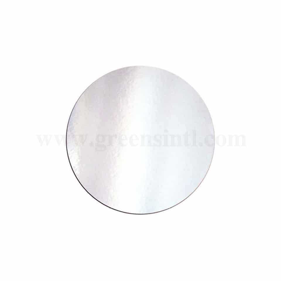 GREENS Cake Board Round Silver D 8 Inch H 2 mm