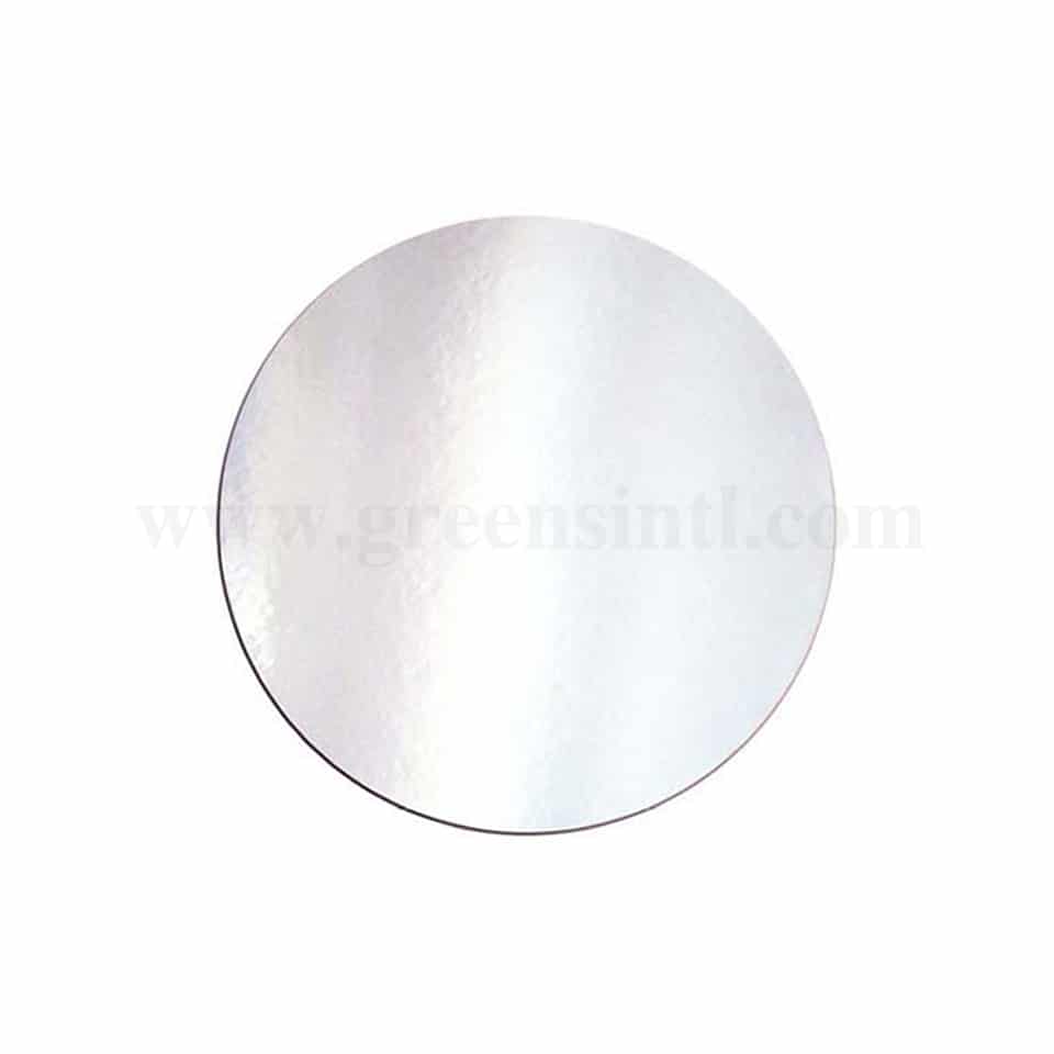 GREENS Cake Board Round Silver D 10 Inch H 2 mm