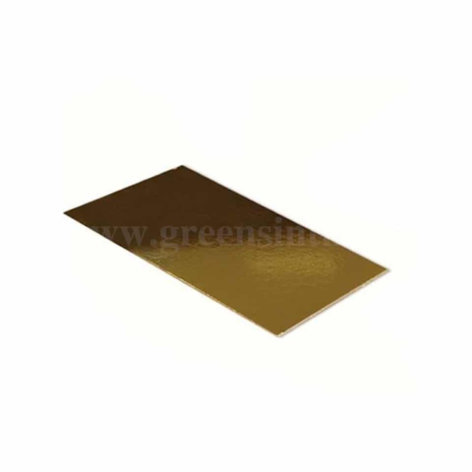 GREENS Cake Board Rectangle Gold L 14 Inch x W 4 Inch X H 3 mm