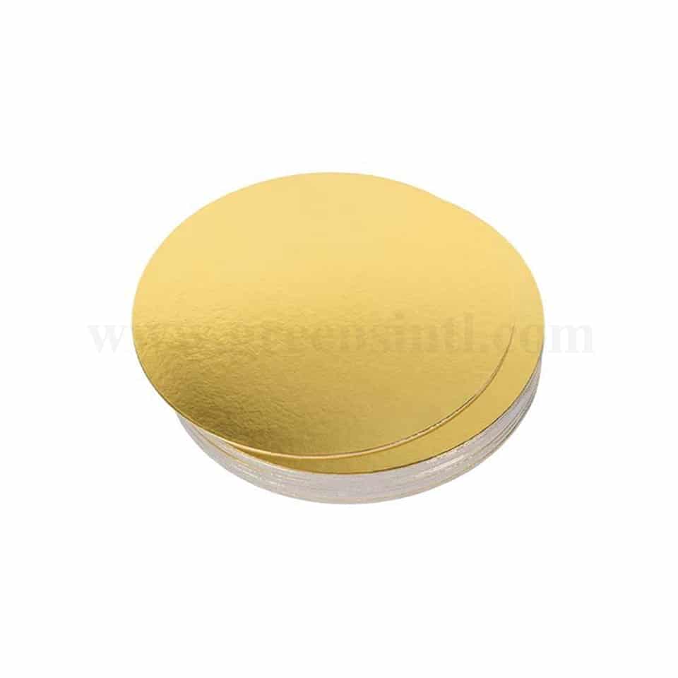 GREENS Cake Board Round Gold D 5 Inch H 2 mm