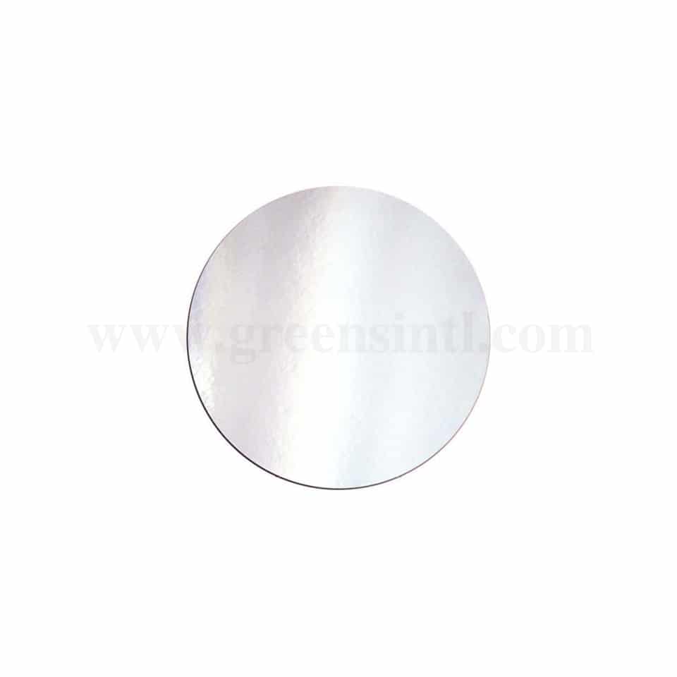 GREENS Cake Board Round Silver D 5 Inch H 2 mm