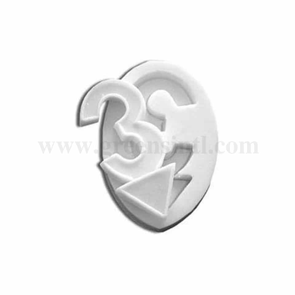 GREENS CHOICE Silicone Mould Number 3 - 55 x 25 x h 30 mm