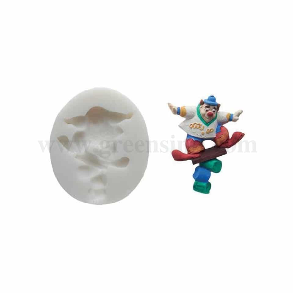 GREENS CHOICE Silicone Mould Clown 2-70 x 57mm