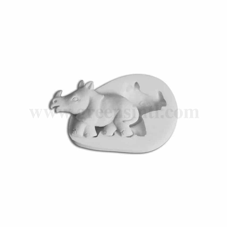 GREENS CHOICE Silicone Mould Rhino 62 x 40 mm