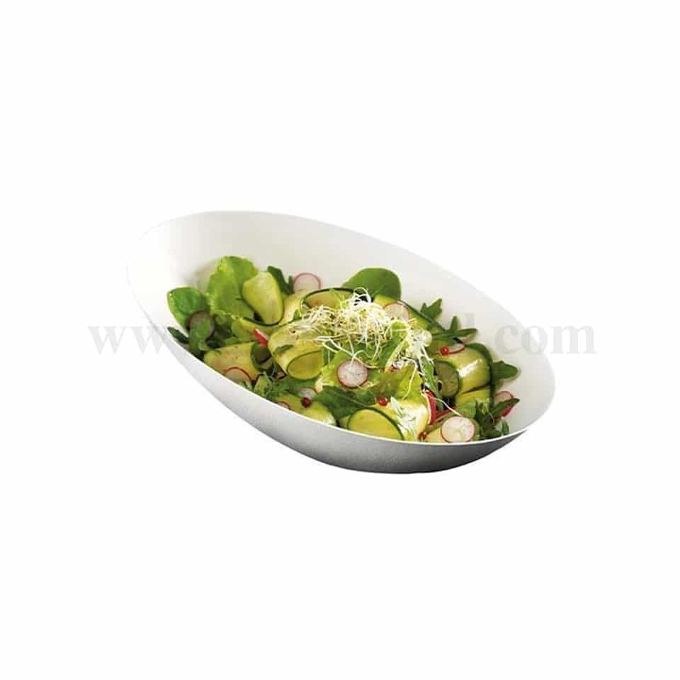 SOLIA Cocoon Salad Bowl Pulp Sugarcane 240 x 165 x 85 mm - 800 ml-50 Pcs