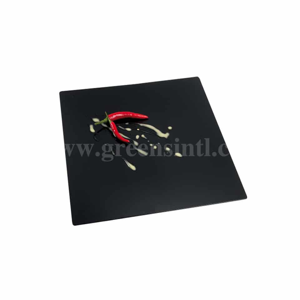 SOLIA Fluid Plate Black without Lid 110 x 110 x 13 mm