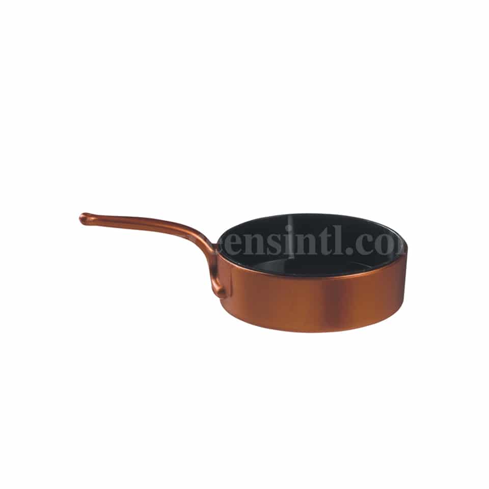 SOLIA Eskoffie Mini Dish Frying Pan Copper-Black 30 ml-6 Pcs