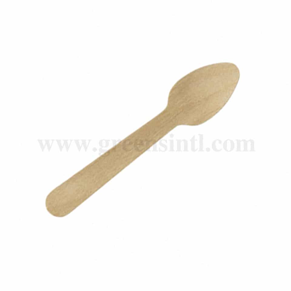 SOLIA Bamboo Tea Spoon 110 mm Plain-100 Pcs