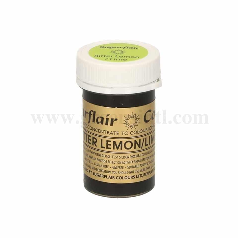 SUGARFLAIR Spectral Gel Colour Bitter Lemon/Lime 25g