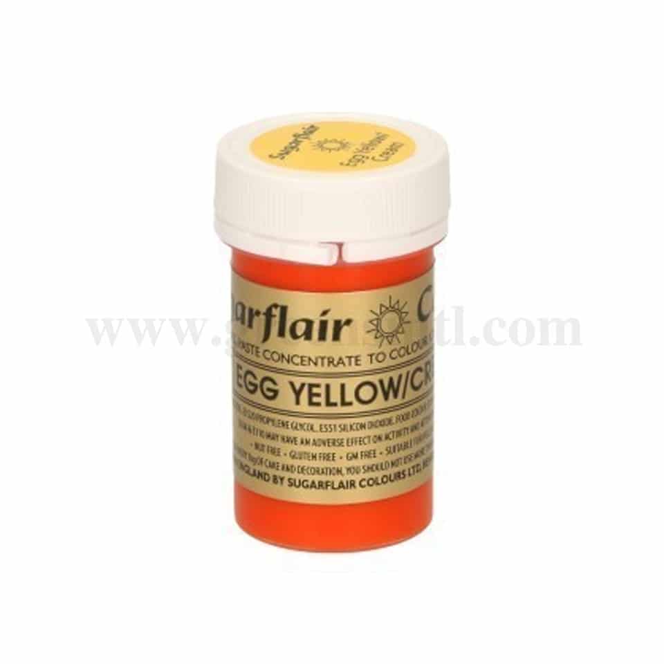 SUGARFLAIR Spectral Gel Colour Egg Yellow/Cream 25g