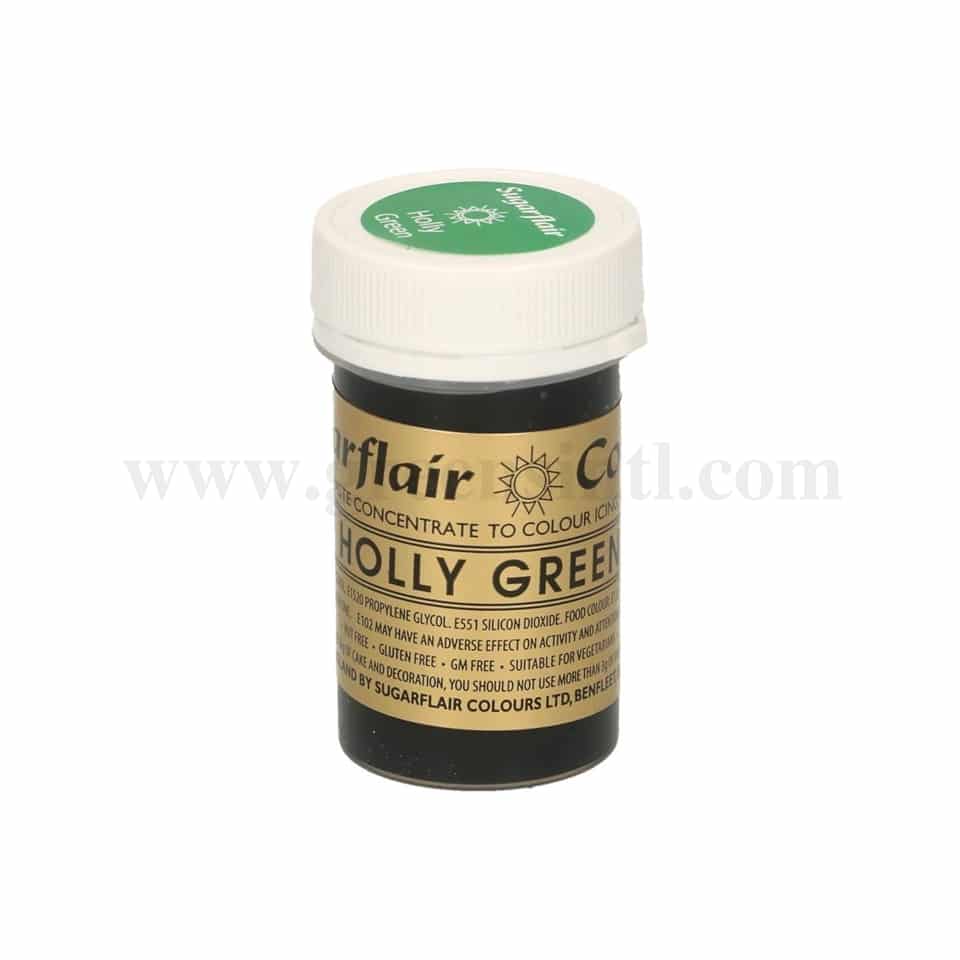 SUGARFLAIR Spectral Gel Colour Holly Green 25g